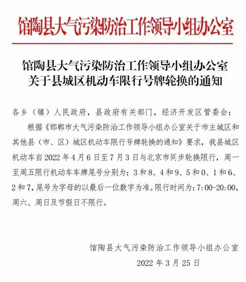 邯郸馆陶今明天车限几号