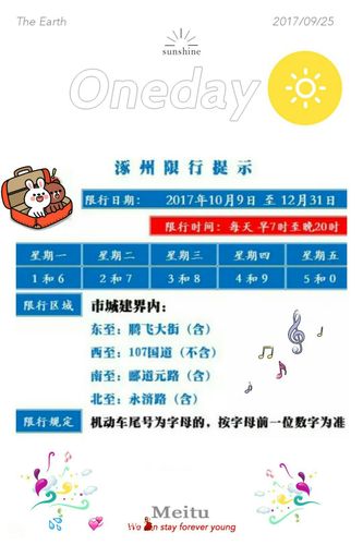 涿州限号查询今天