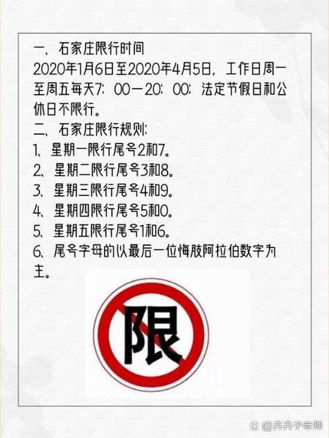 石家庄限号最新规定时间