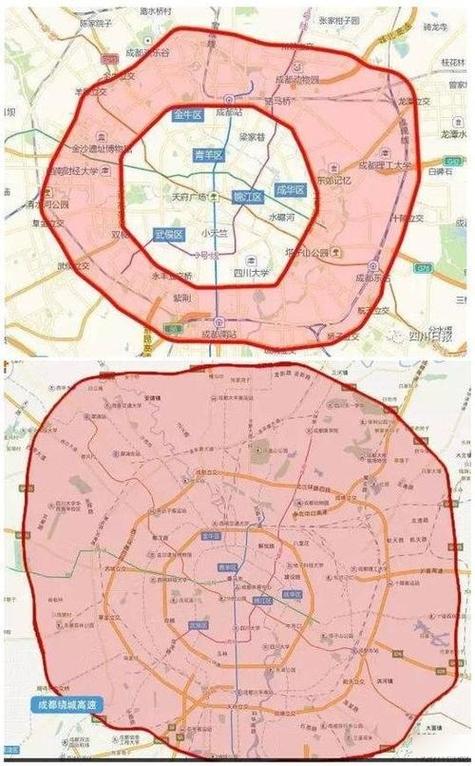 西安市限行区域范围地图