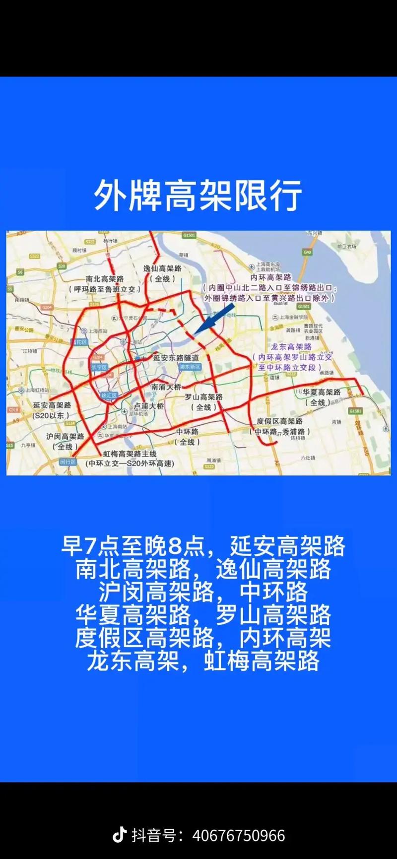 上海高架外地牌照限行时间