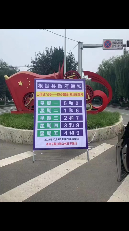 高邑明天限行尾号是多少